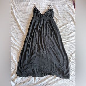 Black gauze maxi dress 3x